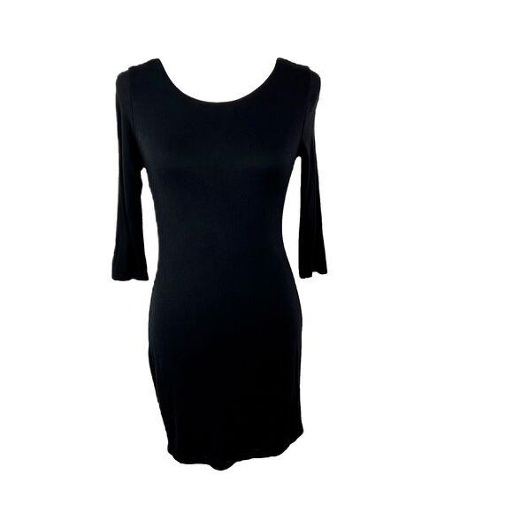 va va voom black backless midi dress lulus | Dresses | Lulus Long Sleeve Women Medium Night Out Dresses Black model-annie Kick pleat at back Color:Custom Color(leaving a note)